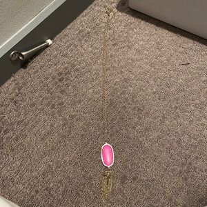 Kendra Scott rayne hot pink pendant necklace
